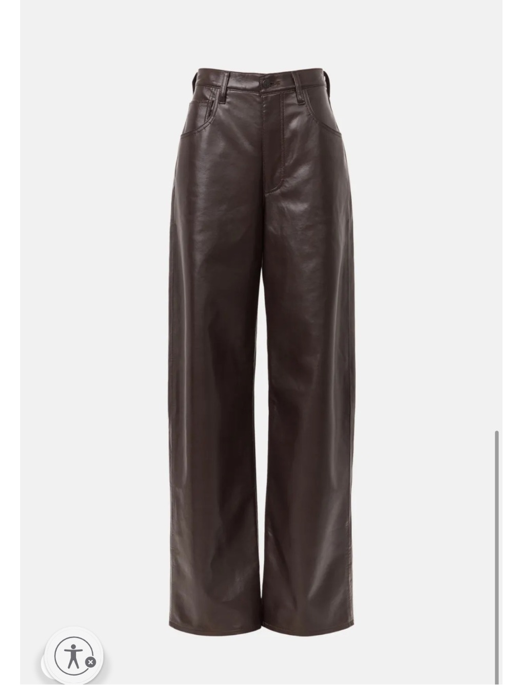 Citizens of Humanity Ayla Baggy Leather, Size: 27 - Picture 3 of 16